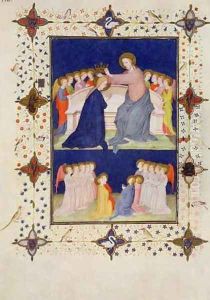 Hours of Notre Dame Compline The Coronation of the Virgin from the Tres Riches Heures du Duc de Berry by Jacquemart De Hesdin