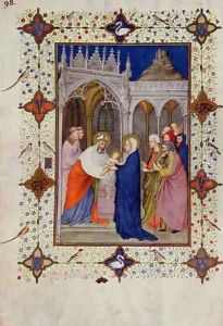Hours of Notre Dame None The Presentation in the Temple from the Tres Riches Heures du Duc de Berry by Jacquemart De Hesdin
