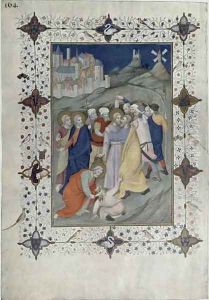 Hours of the Cross Matin and Laudes The Betrayal by Judas from the Tres Riches Heures du Duc de Berry by Jacquemart De Hesdin
