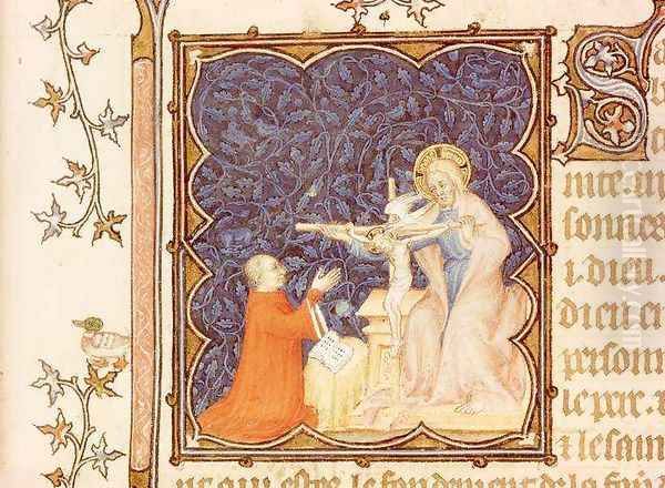 Jean de France 1340-1416 Duke of Berry Praying Before the Crucified Jesus from Les Petites Heures de Duc de Berry - view 1