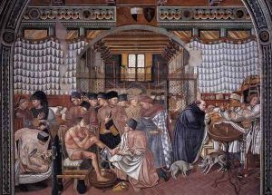 Care of the Sick 1441-42 by Domenico Di Bartolo