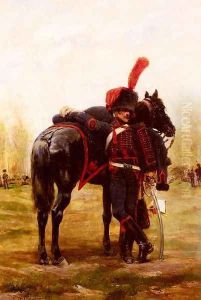 Artillerie à cheval de la Garde Imperiale (Mounted Artillery of the Imperial Guard) by Jean Baptiste Edouard Detaille