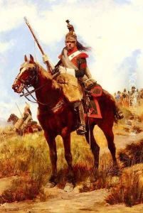 A Rank Soldier of the 12th Dragon Regiment en vedette by Jean Baptiste Edouard Detaille