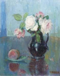 Roses In A Jug by Maurits Niekerk