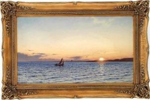 Seilbat I Solnedgang 1893