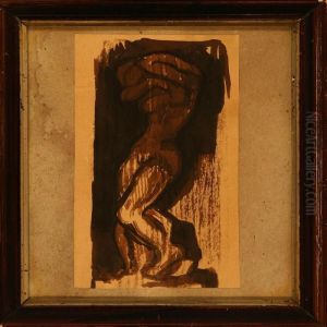 Pigen Der Traekker Saerken Over Hovedet by Kai Nielsen