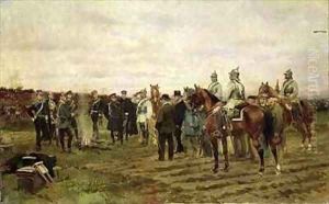 The Hostages Souvenir of the 1870-71 Campaign by Jean Baptiste Edouard Detaille