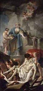 The Entombment of St Andrew by Jean-baptiste Deshays