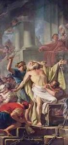 The Flagellation of St Andrew by Jean-baptiste Deshays
