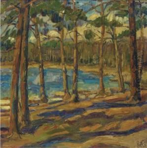 A Forest Lake by Paul Nietsche