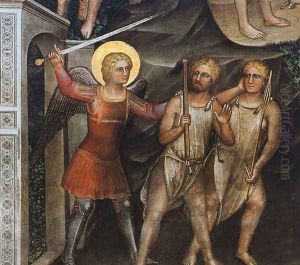 Adam and Eve (detail) 1376-78 by Giusto di Giovanni de' Menabuoi