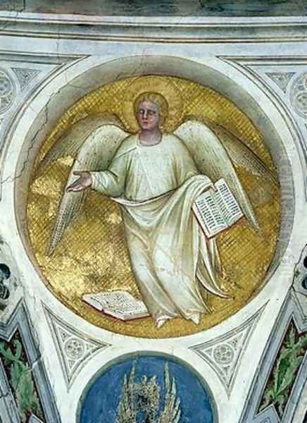 Angel in an oculus 1360-70 - view 1