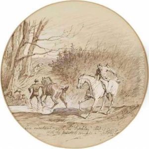An Incident With The 'pytchley' 1883 by Basil J. Nightingale