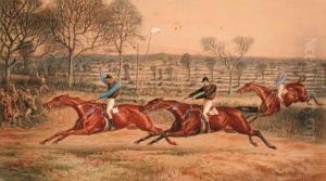 The Open Hunter's Plate At The Rugby Hunt Steeplechase