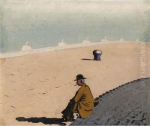 Zittend Heertje by Dirk Nijland