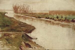 A Dutch Water Landscape by Dirk Nijland