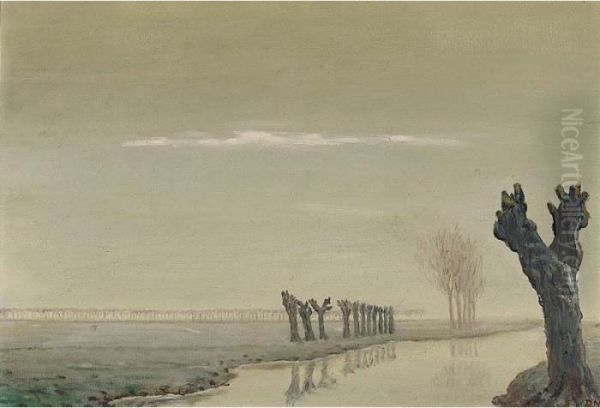 Polderlandschap Met Wilgen - view 1
