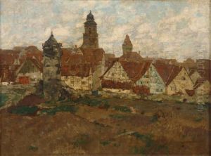Ansicht Von Grebenstein In Hessen.