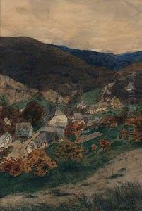 Dorf In Der Eifel by Erich Nikutowski
