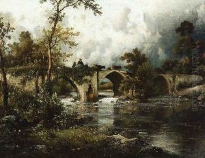 The Old Bridge by Jules Dupre