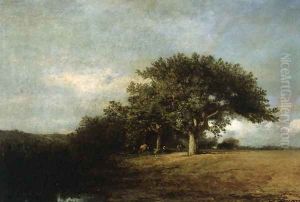 Landscape with Cows I by Jules Dupre