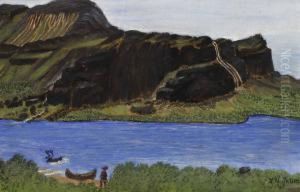 Fjallandskap by Nils Nilsson Skum