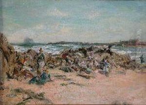 Picnic On The Beach, North Berwick, The Bass Rock In Thedistance