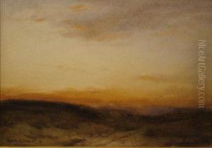 Sunset Landscape by Robert Buchan Nisbet
