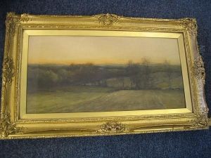 Landscape At Dusk by Robert Buchan Nisbet
