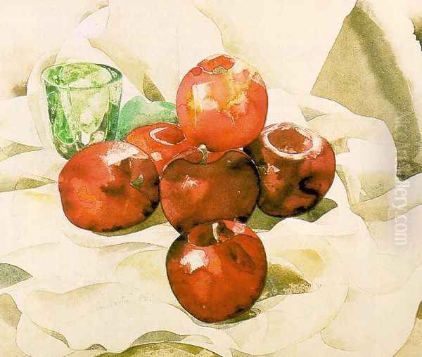 Still Life with Apples and a Green Glass 1925 - view 1