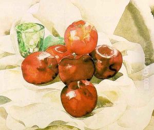Still Life with Apples and a Green Glass 1925 by Charles Demuth
