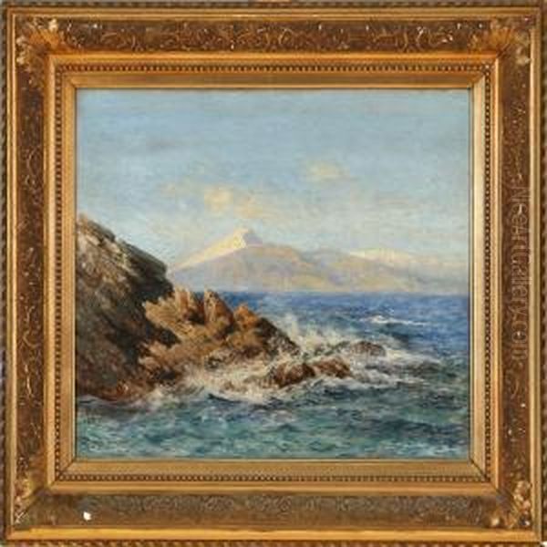 Greek Coastal Scene From Rhamnous With A View To Euboea - view 1