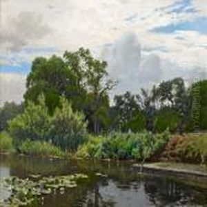 Pond With Waterlillies by Thorvald Simeon Niss