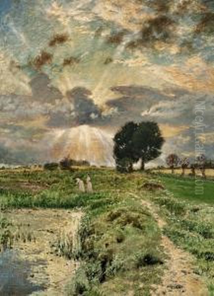 Landscape With Two Women At A Stream - view 1