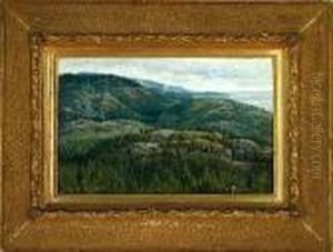 A Mountain Scenery By A Coast by Thorvald Simeon Niss