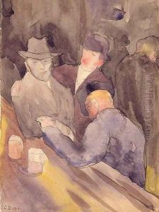 Men at a Bar by Charles Demuth