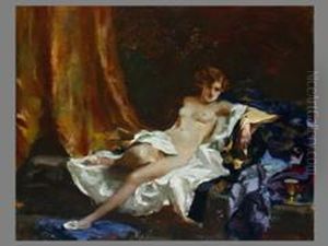 Weiblicher Akt by Rudolf Nissl