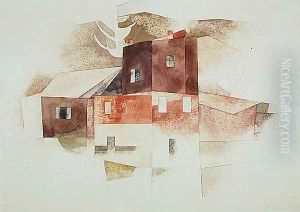Old Houses by Charles Demuth