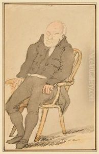 A Man Dozing In A Chair by John Nixon