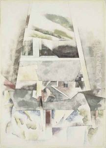 Sailboats and Roofs by Charles Demuth