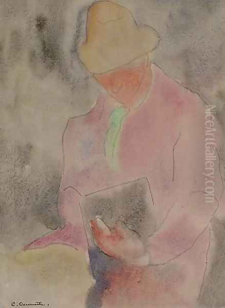 Man with Book - view 1