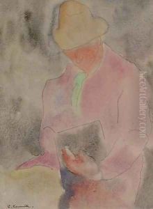 Man with Book by Charles Demuth