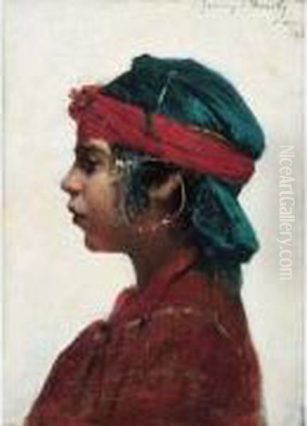 Jeune Algeroise Au Turban Rouge - view 1