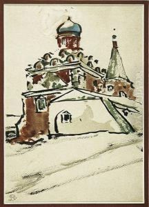 Pejzaz Z Cerkwia by Stanislaw Noakowski