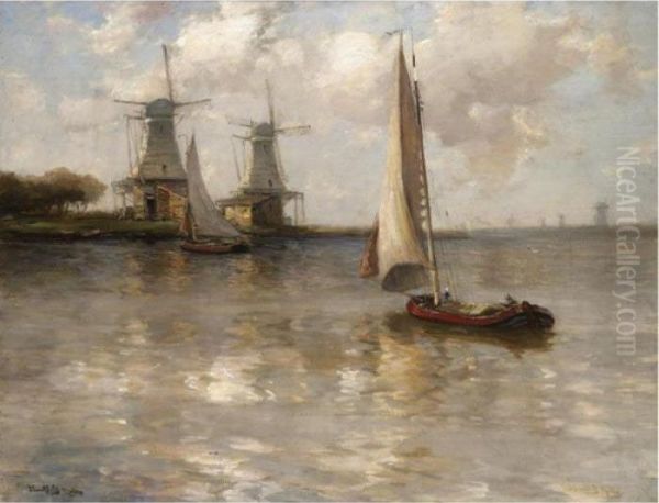 A Dutch Waterway - view 1