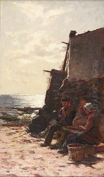 Preparing The Bait (c1878) - view 1