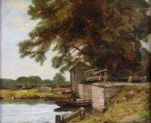 At The Lock-gates by James Campbell Noble