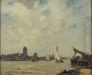 Shipping On The Merwede, Dordrecht