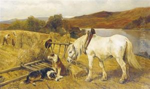 Harvesting In The Highlands by John Sargent Noble