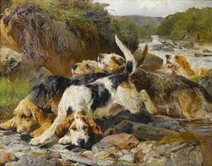 Otterhounds by John Sargent Noble